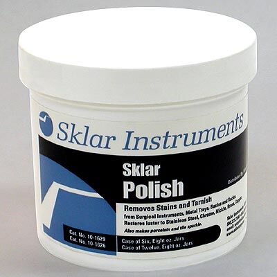 Polish Instrument Polish 8 oz Jars, Removes Corrosive Stains (1/EA 6/CS) by Sklar Instruments  ID 10-1629
